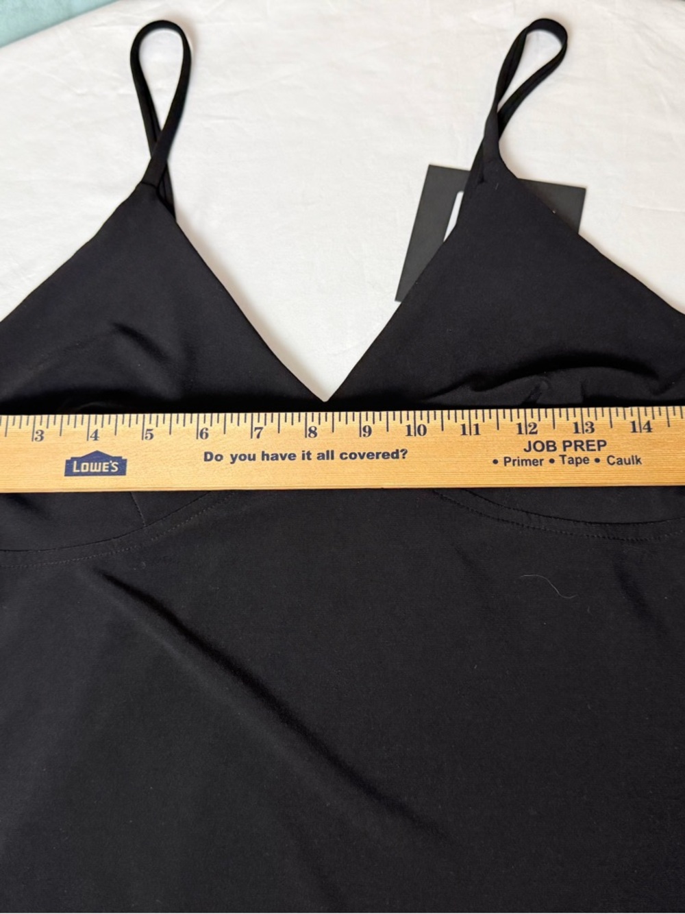 NWT Norma Kamali Black Cami Maxi Dress Raw Hem L Customizable Length Minimalist - Picture 10 of 14